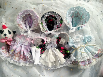 taobao agent Two sets of free shipping) BJD doll small cloth 1/64 points giant baby Holala salon lolita dress