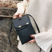Túi đựng điện thoại di động nữ 2019 ví mới phiên bản Hàn Quốc của chiếc túi nhỏ đơn giản hoang dã mini vai Messenger túi xách thủy triều - Túi điện thoại