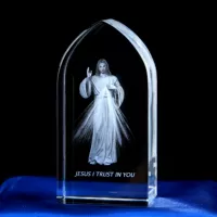 Иисус 3D Crystal Crastal Crantage Переключение пиввативного христианского дара