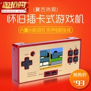 Cổ điển FC máy trò chơi màu đỏ và trắng thẻ cầm tay palmmaster RS-98 pluggable thẻ vàng cầm tay game console được xây dựng trong 89