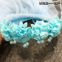 Висящие бусы/синий