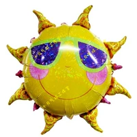 Импортное детское школьное спортивное вечернее платье на солнечной энергии для детского сада, воздушный шар, подсолнух