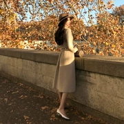 Ruthen vest nữ mùa thu và mùa đông 2018 mới phần dài Hàn Quốc phiên bản của eo là mỏng không tay nữ xuống áo khoác