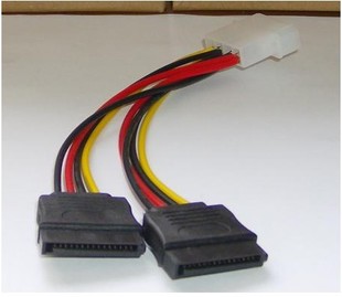 Two For One & 2 PackageDesktop computer large 4P power cord Two for one SATA Serial port power cord extend SATA Line one-on-one
