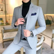 2019 xuân hè 155 ngắn phù hợp với doanh nghiệp nhỏ hai mảnh thời trang nam phù hợp với trang phục buổi tiệc - Suit phù hợp