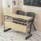 034 Double Table+44 Сидя высокий пластиковый кресло
