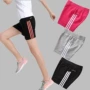 Quần thể thao nữ mùa hè phần mỏng cotton yoga chạy quần short lỏng chất béo mm là mỏng ba điểm quần âu mặc quần short jean nữ cạp cao