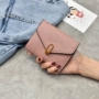2018 phiên bản tiếng Hàn mới của ví nữ ngắn phần in thời trang retro khóa mỏng cá tính ví tiền gói ví tiền xu ví đựng card