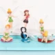 Trang trí bánh sinh nhật kt mèo jingle cat puppy công chúa lùn hoa cổ tích trẻ em phim hoạt hình nướng lên - Trang trí nội thất