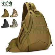 Bảo vệ leo núi ngoài trời túi đeo vai lớn 14 inch chiến thuật quân sự ngụy trang ba lô cưỡi du lịch đi bộ đường dài - Túi vai đơn