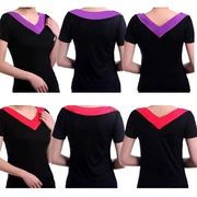 Mùa hè phương thức trung niên mẹ vuông khiêu vũ trang phục V-Cổ ngắn tay T-Shirt lớn nữ mã phần mỏng cộng với chất béo áo