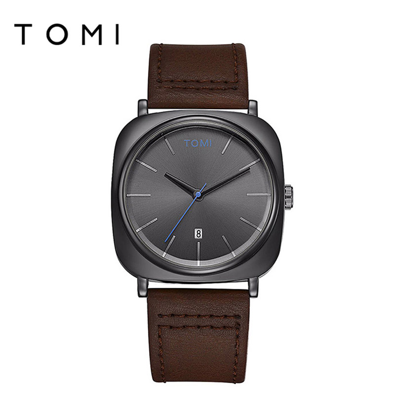 TOMI New China-Chic Online Celebrity Student Fashion Reloj de cuarzo pequeño estilo universitario simple para hombre a prueba de agua_voghion.com