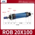 Kích thước lỗ khoan xi lanh thủy lực mini dòng RO ROB/ROA/ROC20 sản xuất xi lanh thủy lực Xy lanh thủy lực