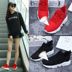 2018 Hàn Quốc phiên bản của mùa hè hoang dã thường giày thể thao màu đen và trắng của phụ nữ phẳng giày sinh viên xu hướng người đàn ông thấp của giày thủy triều Giày cắt thấp