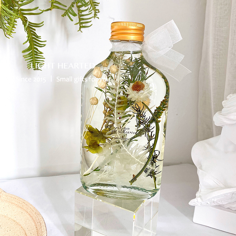 Ruixue Meixiang 200MlImmortal flower  Dried flower Botany specimen float bottle 520 lover mother festival gift confidante Birthday gift