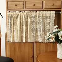 Ретро сельский крючок для вязания, ткань, кухня, кофейная штора, из хлопка и льна