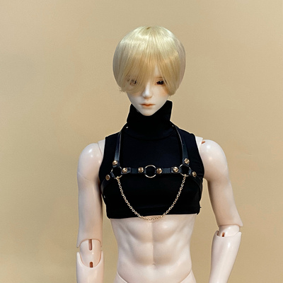 taobao agent UF70 Uncle leather chest chain slightly vest and leather chain BJD baby clothing accessories