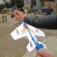 Little Thunderbird mô hình máy bay mô hình cao su ban nhạc lắp ráp máy bay hiệu suất cao ném tay lắp ráp máy bay đồ chơi - Chế độ tĩnh