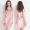 Đồ ngủ nữ mùa hè ngắn tay lụa băng phiên bản Hàn Quốc của phần mỏng ren gợi cảm kích thước lớn váy mẹ váy ngủ lỏng dịch vụ nhà - Đêm đầm