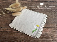 DIY ручная настройка ткани Mori маленькая свежая льняная ткань марла -квадратная подушка