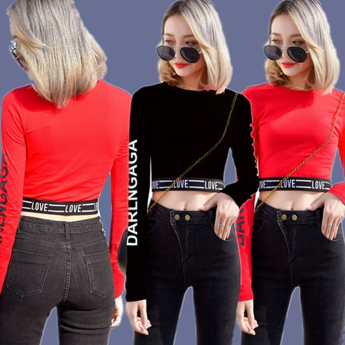 Демисезонный лонгслив, сексуальная футболка для йоги для спортзала