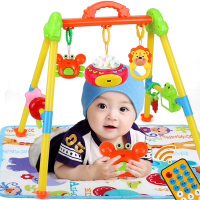 婴儿健身架器0-1岁锻炼玩具宝宝带音乐益智2-