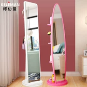 Gương thay đồ đơn giản gương dài toàn bộ gương sàn phòng ngủ stereo gương dài nữ sinh viên nhà xoay gương đặc biệt - Gương