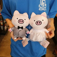Sản phẩm mới Tinh tế Heo búp bê Đồ chơi búp bê sang trọng Cặp đôi Quà tặng Lợn cưới đáng yêu - Đồ chơi mềm gấu bông bự