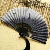 Китайское ханьфу, классический вентилятор, белый круглый веер, стрекоза, градиент