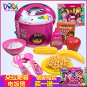 Dora nồi cơm điện chơi nhà cô gái đồ chơi đặt món quà sinh nhật mô phỏng nấu ăn nồi cơm điện