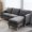 sofa vải nordic căn hộ nhỏ ở góc phòng khách ngân sách căn hộ sẵn sàng rửa sofa chaise Bốn bit - Ghế sô pha