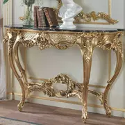 Biệt thự tân cổ điển khách sạn đồ nội thất tùy chỉnh gỗ rắn khắc vàng châu Âu lá hiên hiên bàn tùy chỉnh đồ nội thất - Bàn / Bàn