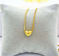 Матовая подвеска, бусины в виде сердечка в форме сердца, ожерелье, аксессуар, 3D