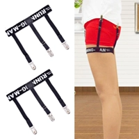 Eo cao tích hợp garter với quần áo chống trượt quần áo kẹp vớ đùi áo sơ mi bó sát cơ thể phù hợp với đồng phục kẹp giữ tất chân cho nữ