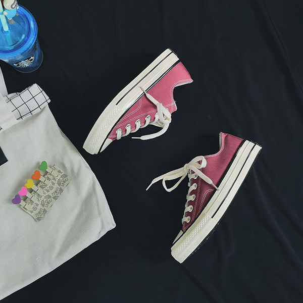Red Bean Paste1970s Gao Bang canvas shoe men and women student Korean version Harajuku Versatile Retro Hong Kong flavor summer skate shoes lovers shoes