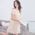 Top mùa xuân và mùa hè sản phẩm mới cotton dịch vụ đồ ngủ tại nhà top dưa nữ cotton ngắn tay ren gợi cảm - Đêm đầm shop đồ lót đẹp giá rẻ Đêm đầm