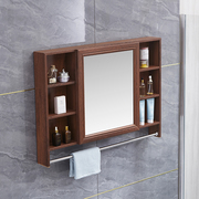 Tủ gương nhà vệ sinh chất liệu gỗ chống ẩm tủ gương treo tường phòng tắm phong cách đơn giản hiện đại