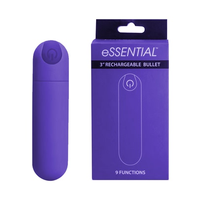 Секс-игрушка PowerBullet с вибрирующим яйцом фиолетового цвета