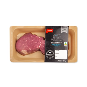 [Coles 安格斯谷饲青年牛肉菲力牛排 200g 澳大利亚进口]