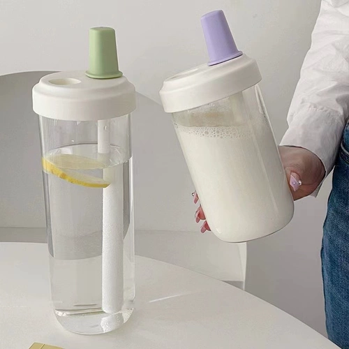 Вместительная и большая стеклянная чайная чашка, высококачественный стакан со стаканом, простой и элегантный дизайн