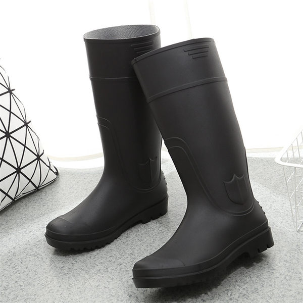 Мужские износостойкие туфли, водонепроницаемые нескользящие высокие сапоги, пластиковый резиновый рукав для рыбалки, большой размер, средней длины