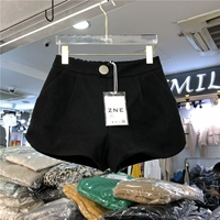 Thu đông 2018 thời trang mới hoang dã phiên bản Hàn Quốc của một chiếc quần âu ống rộng ống rộng nữ màu đen chất liệu quần short thủy triều quần áo nữ