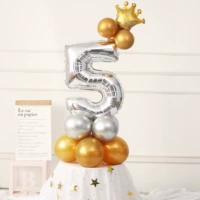 Серебряный цифровой столб 5