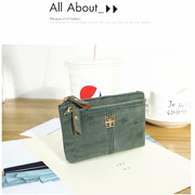 Ví tiền xu 2018 mùa hè túi đồng xu nhỏ gói thẻ mới tay chà gói chính đa chức năng retro pouch