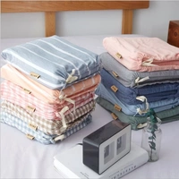 Giường du lịch đặt khách sạn bằng vải bông bẩn túi ngủ chăn bông nam nữ du lịch đơn giản chống sọc đơn sắc túi ngủ đôi