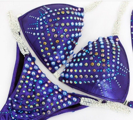 Сексуальный сиреневый раздельный купальник для плавания, декор, США