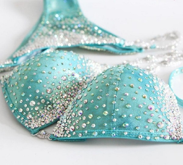 Сексуальный мятный раздельный купальник для плавания, США