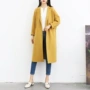 Mùa xuân 2019 mới áo khoác cashmere hai mặt nữ 茧 kiểu áo len dài thon gọn phiên bản Hàn Quốc của đầu gối - Accentuated eo áo áo dạ nữ dáng ngắn