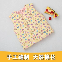 Baby handmade cotton vest trẻ em nam và nữ Baby vest độn bé vest vest mùa đông cotton quần áo trẻ em hàn quốc