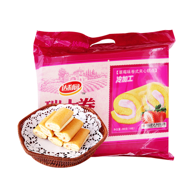Dali Garden Swiss Roll Клубничный аромат 20 г*18